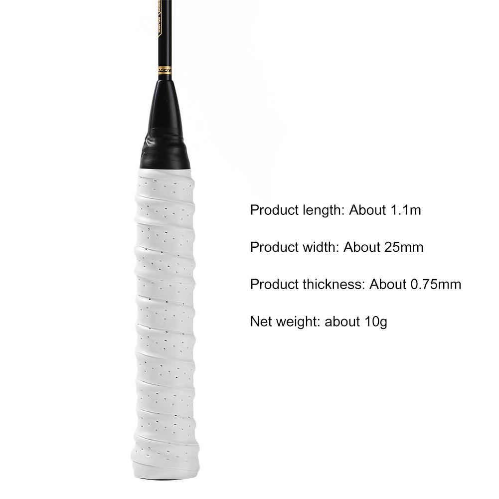 Badminton Rordet Grip Dây đeo chống trượt mồ hôi hấp thụ vợt Tay cầm nắp câu cá nhảy dây buộc dây đeo băng keo thể thao Color: Black