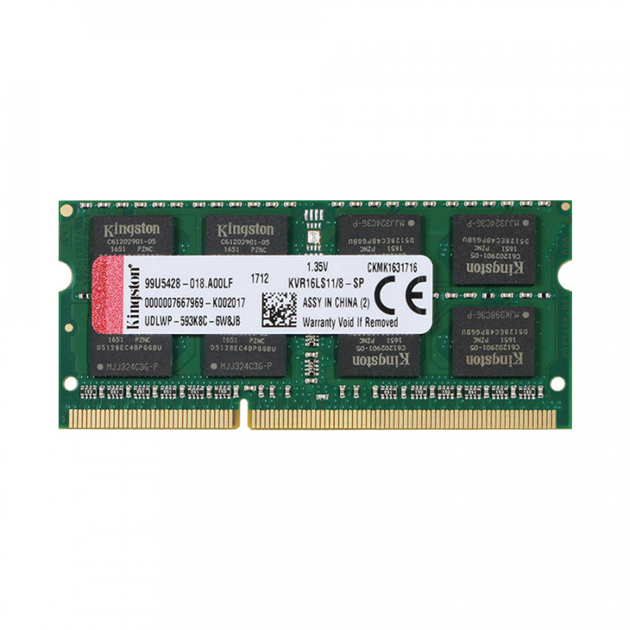 Ram laptop Kingston DDR3L 8GB (1x8GB) Bus 1600Mhz SODIMM KVR16LS11/8 - Hàng Chính Hãng