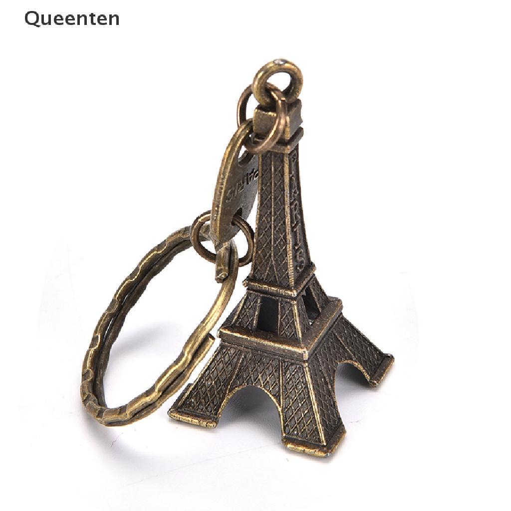 Queenten Paris Retro Mini Eiffel Tower Model Cute Keychain Keyfob Eiffel Tower Figurines Eiffel Tower Keychain, QT