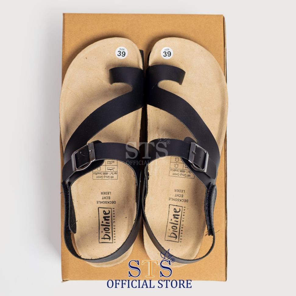 Dép sandal Birken quai chéo cao cấp Da PU cao cấp xuất khẩu siêu bền đi học đi biển sành điệu STPU20