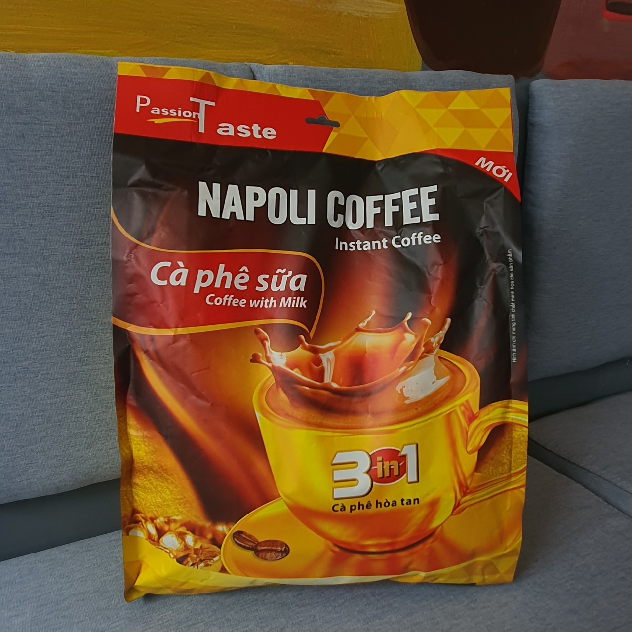 Cà Phê 3IN1 Sữa Nóng Napoli Coffee (50 gói x 16g)- Cafe Từ Arabica/Robusta Hạt SẠCH- TÚI LỚN