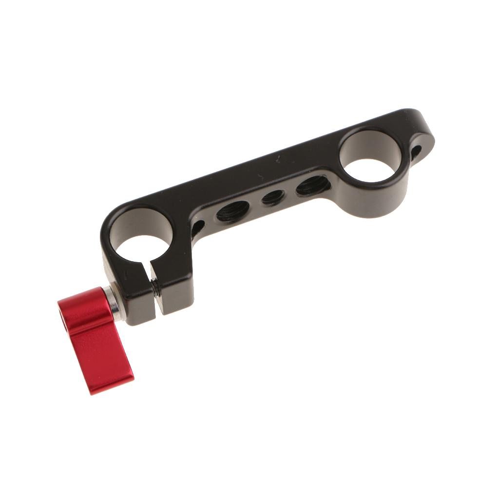 Dual 15mm Rod Clamp Rail Block For 15mm Rod Rail Support System1/4"  3/8"
