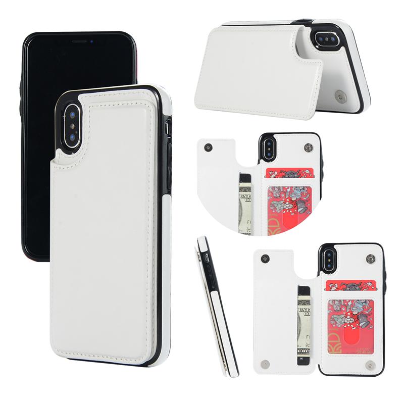 Ốp Lưng Da Có Ngăn Đựng Thẻ Cho Iphone 11 Pro Xs Max Xr I8 I7 I6 Plus Se2020