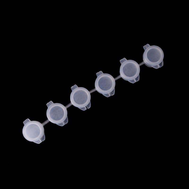 Set 6 hũ, lọ đựng, màu, pha màu hoặc đựng dầu bóng bảo vệ tranh