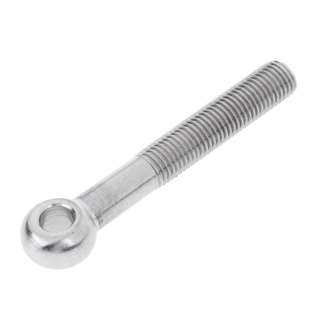 M16 x 60/70/80/90/100/110/120/150mm 304 Stainless Steel Threaded Eye Bolt - Strong & Durable