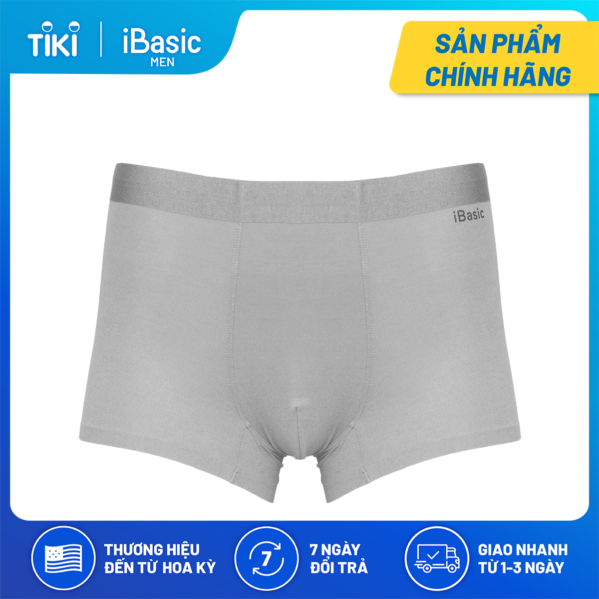 Quần lót nam trunk bonding bamboo iBasic PANM105