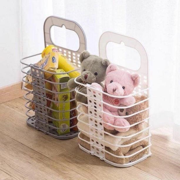 Giỏ đựng đồ gấp gọn treo máy giặt siêu tiện dụng