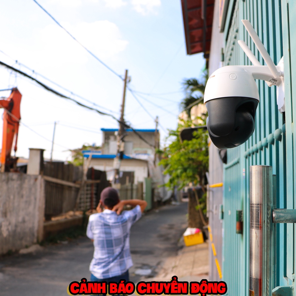 Camera WIFI IP Ngoài Trời App Yoosee YS2023 3.0Mpx Zoom 8x tích hợp đèn LED Ban đêm có màu