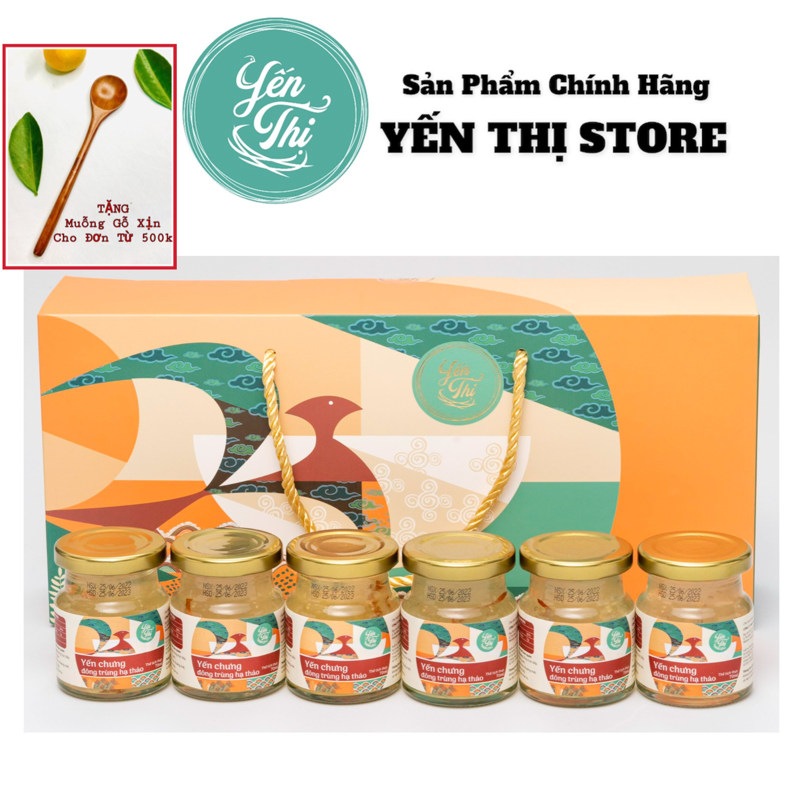 Yến Thị- Yến Chưng Đông Trùng Hạ Thảo-Yến Sào Nha Trang-Hũ 70ml