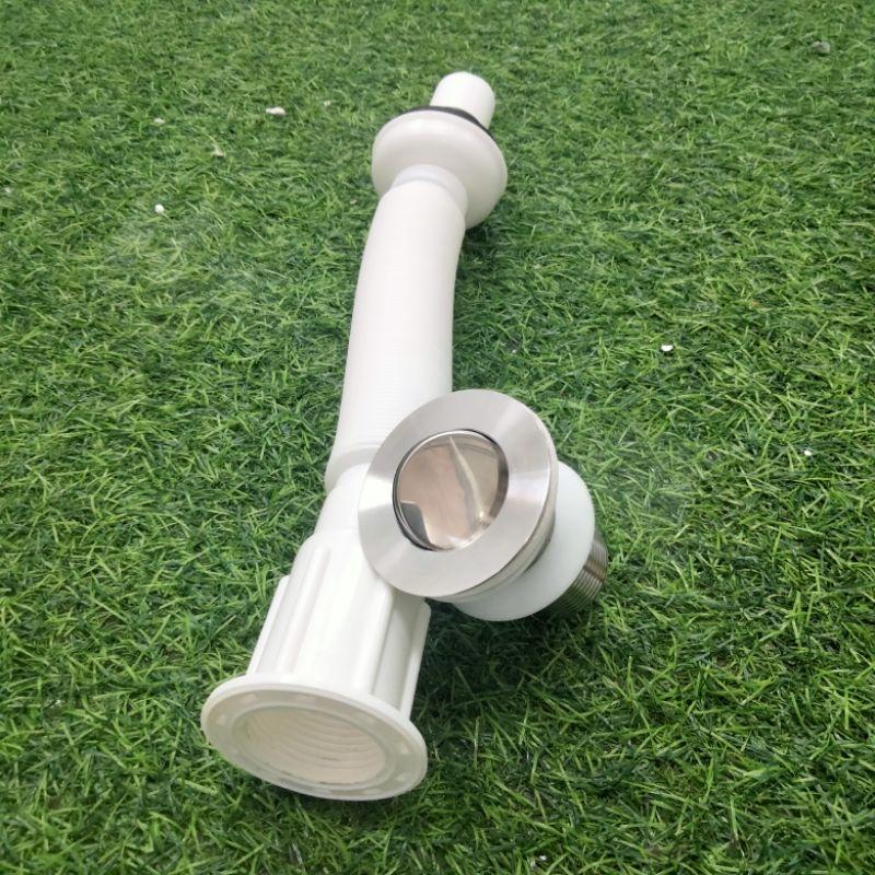 Ống thoát nước xiphong chậu sứ rửa tay lavabo có thoát tràn