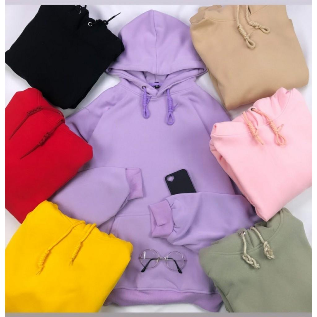 ÁO HOODIE TRƠN BASIC ĐỦ MÀU UNISEX