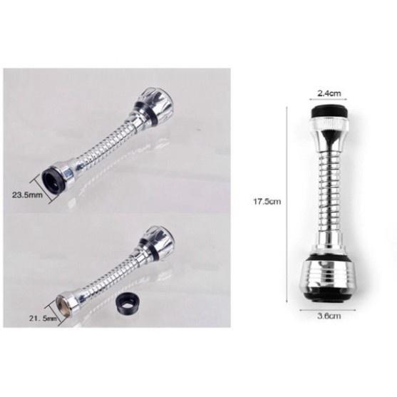 VÒI NƯỚC INOX TĂNG ÁP CAO CẤP XOAY 360 RỬA BÁT TIỆN DỤNG