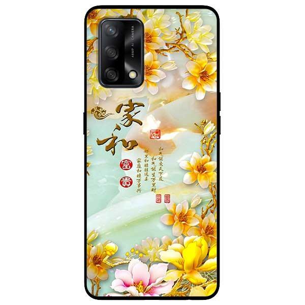 Ốp lưng dành cho Oppo A54 - A74 - A94 mẫu Chữ Hoa Vàng