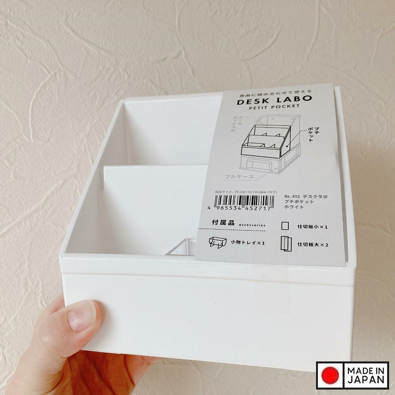 Khay đựng đồ đa dụng 2 ngăn Desk Labo - Made in Japan