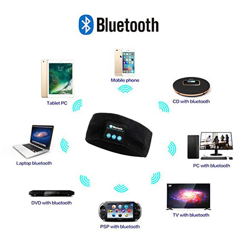 Áo Không Dây Bluetooth Âm Nhạc Thể Thao Chạy Bộ Nữ Yoga Mồ Hôi-Thấm Hút Tóc Bluetooth Đầu Tập Thể Dục Thể Thao
