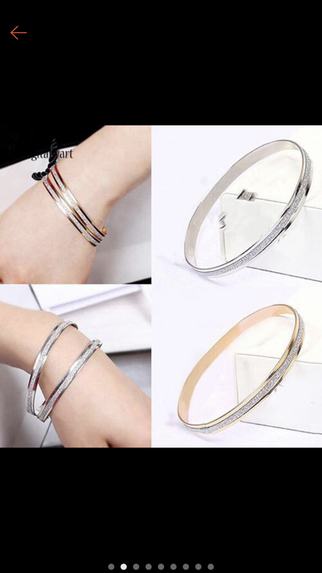 Vòng đeo tay bạc ánh kim