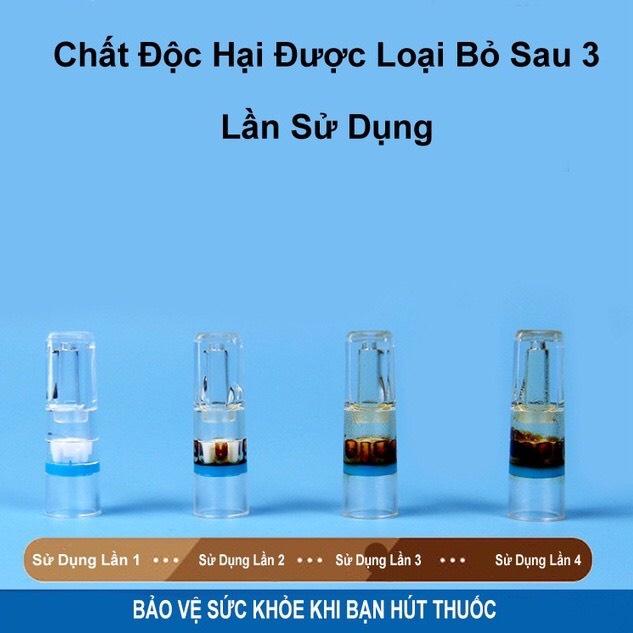 Hộp 100 Đầu Lọc Khói Giảm Độc Tố Khi Hút Thนốc