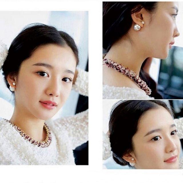 Bông Khuyên Tai Song Hye Kio Nụ Ngọc Trai Nhân Tạo Cực Sang Chảnh