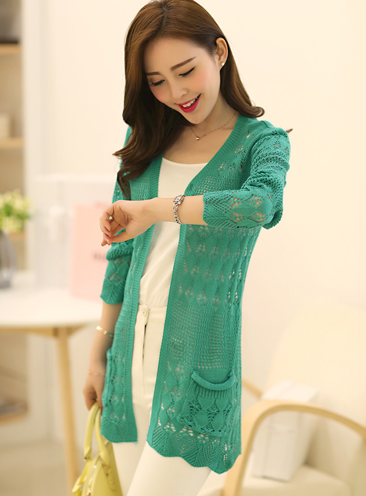 Hình ảnh Áo Len Nữ Cardigan Kiểu Dài Thời Trang Xinh ALD01 MayHomes