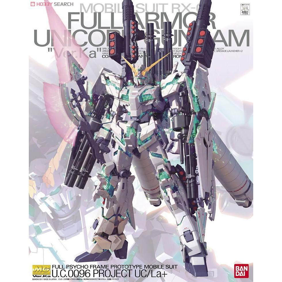 Mô hình đồ chơi lắp ráp MG Gundam unicorn Full armor ver ka