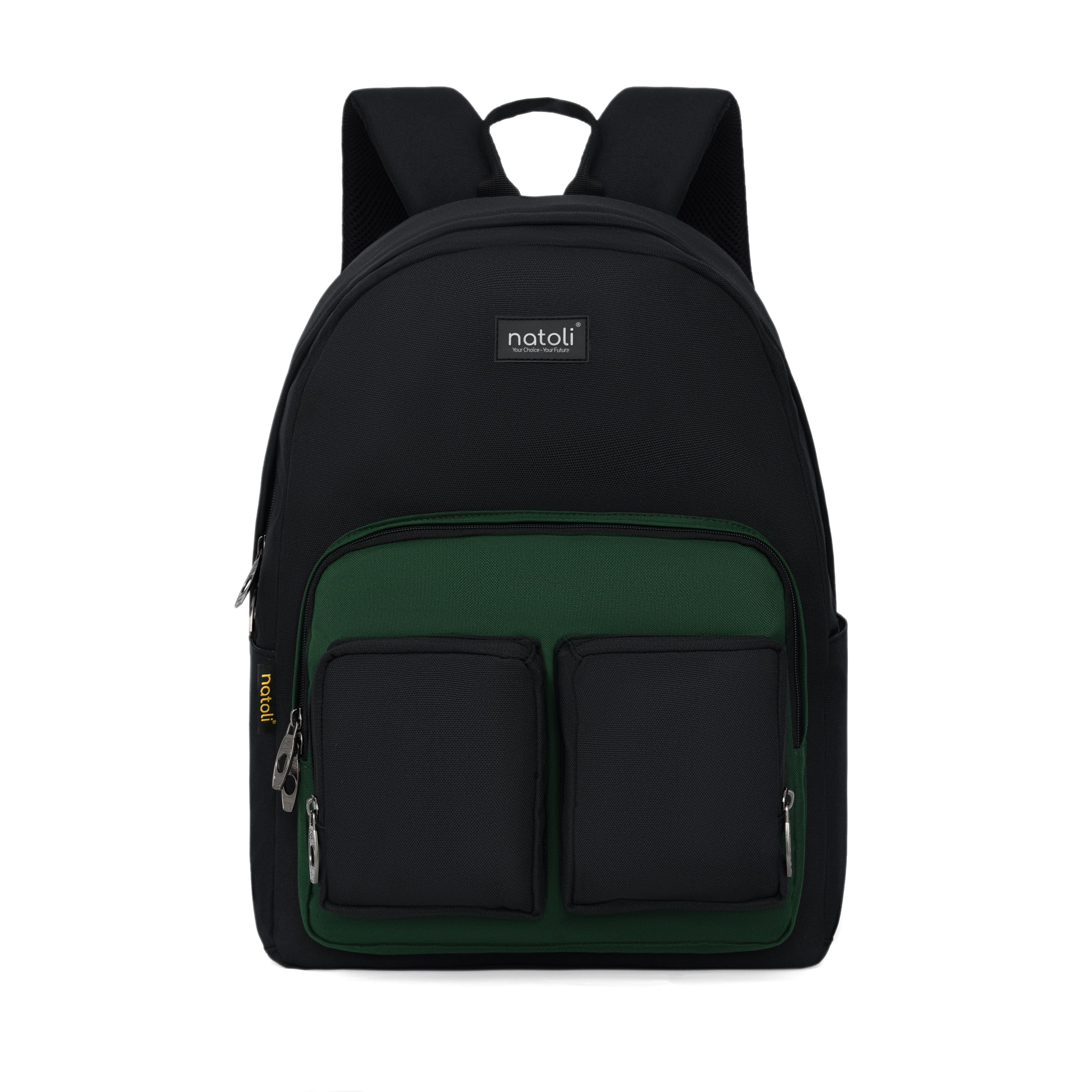 Balo thời trang du lịch unisex Old school Backpack B5 thương hiệu NATOL chất vải canvas nhiều ngăn kháng nước chống sốc cao cấp
