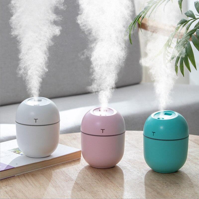 Portable Ultrasonic Mini Air Humidifier 200ML Aroma Essential Oil Diffuser Home Car USB Fogger Mist Maker with LED Night Lamp