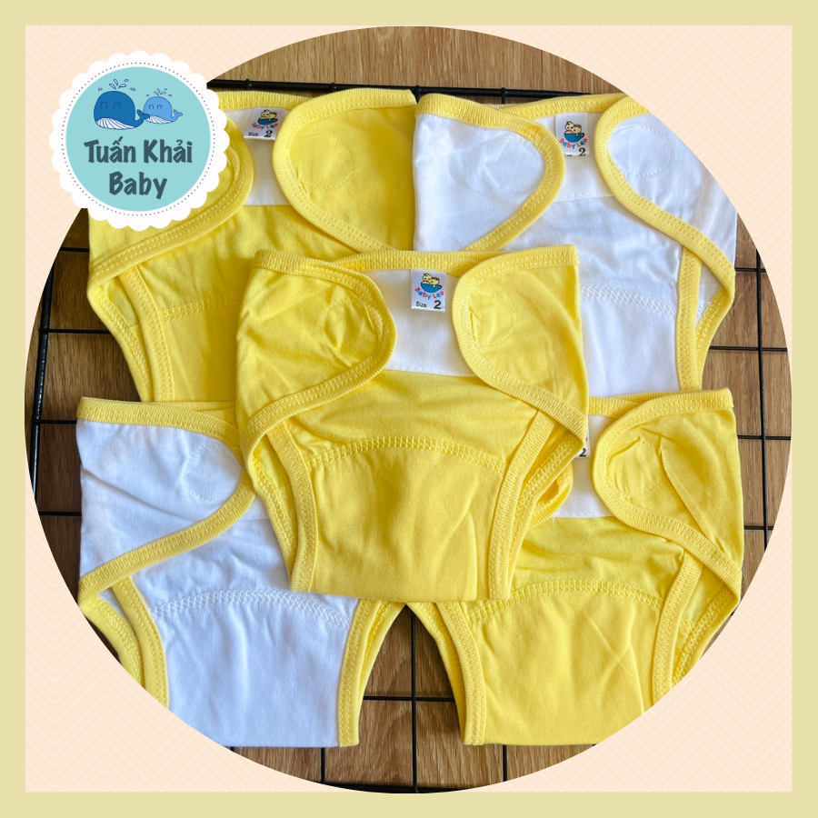 Túi 5 Cái Tã Vải, tả dán cotton mềm, mịn cho bé sơ sinh Thái Hà Thịnh, có 3 Size 1,2,3 cho bé từ sơ sinh-9 kg