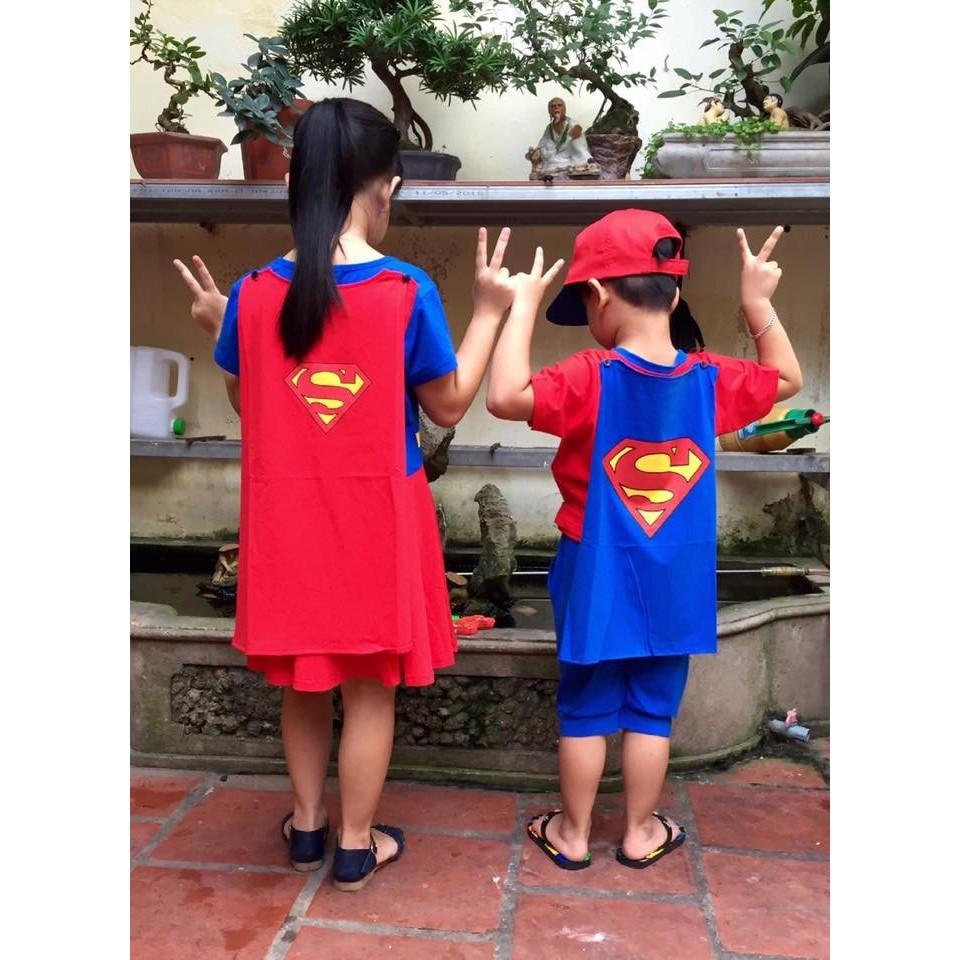 Váy đầm Siêu nhân Supergirl _ Samkids