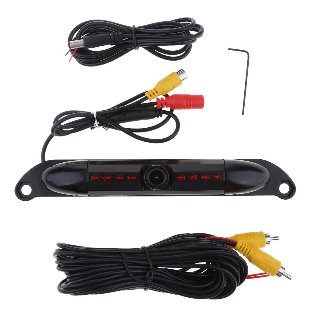 For US License Plate Frame Backup Camera HD Wide Angle Night Vision Rearview Camera,Black 1pcs