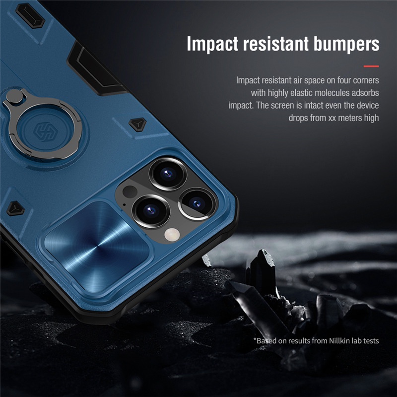 ỐP CHỐNG SỐC BẢO VỆ CAMERA iPhone 13/ 13 Pro/ 13 Pro Max Camshield Armor Nillkin - Hàng Nhập Khẩu