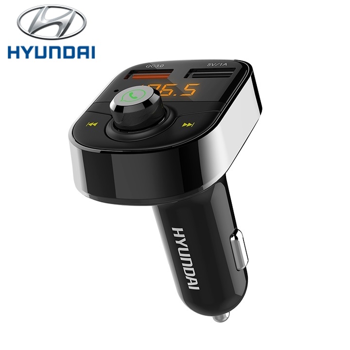 Tẩu nghe nhạc ô tô Hyundai HY-82S sử dụng công nghệ sạc nhanh Quick Charge 3.0 - HÀNG NHẬP KHẨU