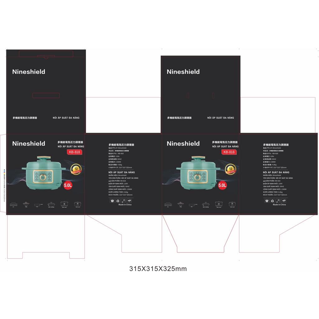 (TNB072) Nồi áp suất đa năng Nineshield 4 lít, nồi áp suất, nồi nấu cháo, nấu cơm