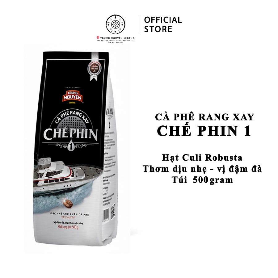 Trung Nguyên Legend - Cà phê rang xay Chế phin 1 - Bịch 500gr