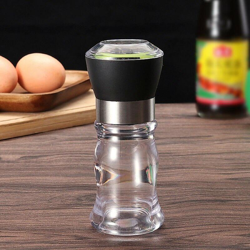 Stainless Steel Pepper Grinder Mill Manual Grinder Bottle Food Herb Grinders Spice Jar Containers Kitchen Gadgets Spice Bottles