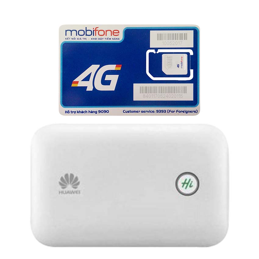 Huawei E5771 | Bộ phát wifi 3G/4G tốc độ 150Mbps + Sim 4G Mobifone Khuyến Mãi 60GB /Tháng - Hàng nhập khẩu