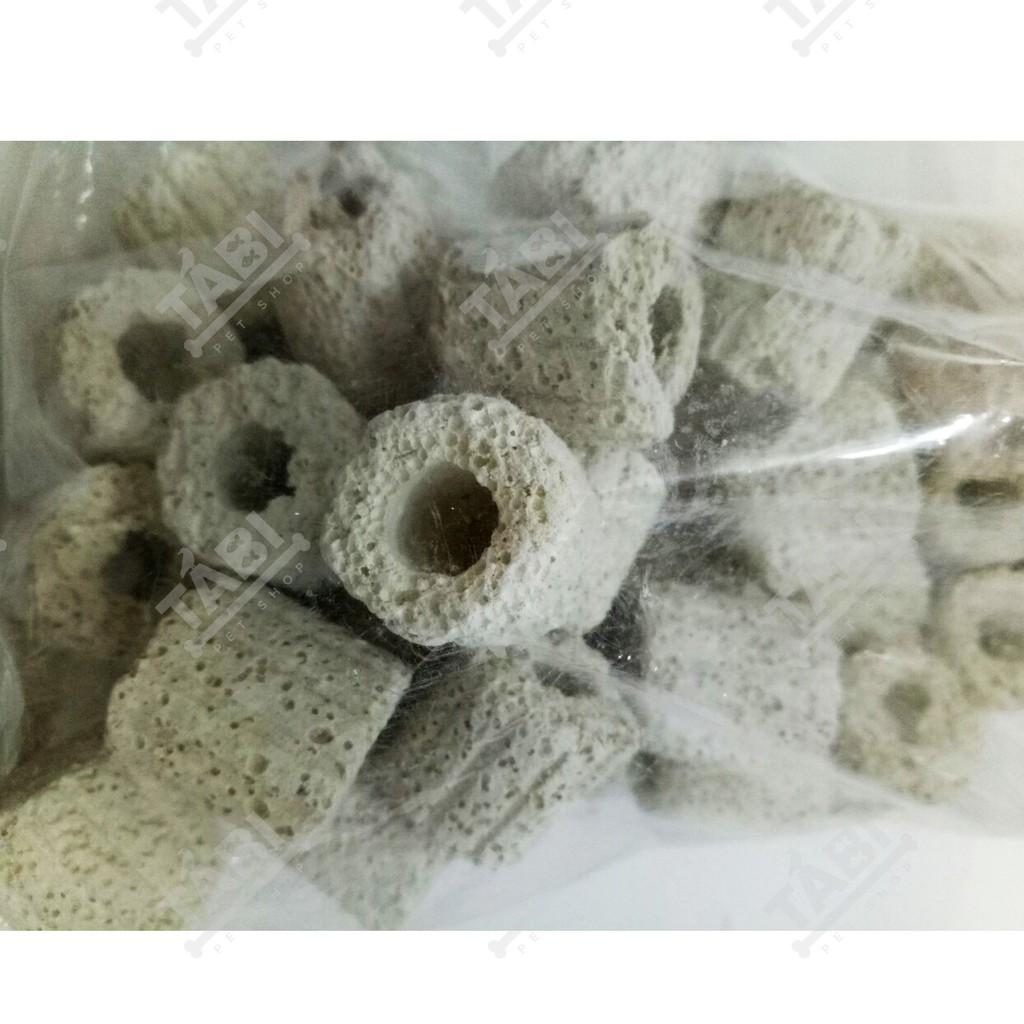 200G Sứ Nhẫn Lỗ Lọc Hồ Cá - Sứ Lọc Hồ Cá Cao Cấp [200G SỨ LỖ]