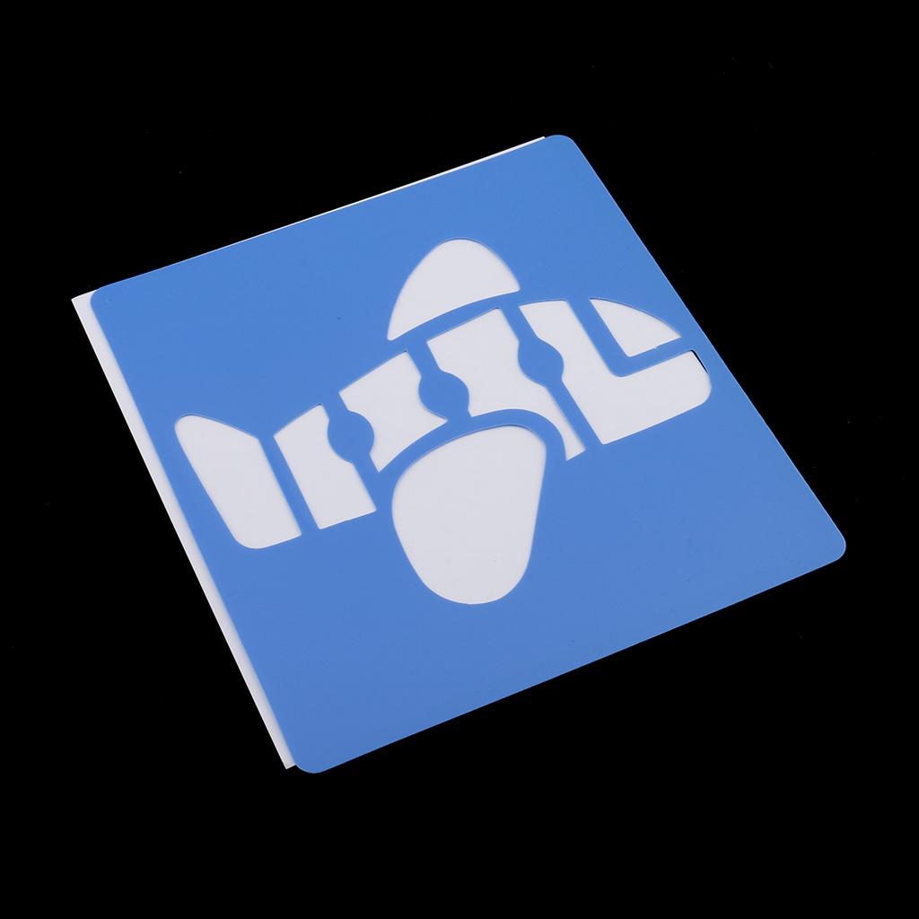 6 Cái/bộ Vẽ Bản Mẫu Stencils Thước Dành Cho Trẻ Em Đồ Trang Trí 14X15 Cm Số 1