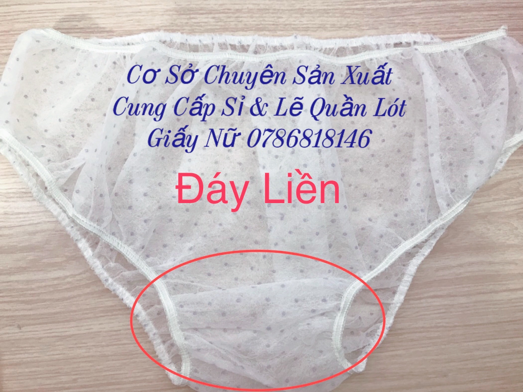 Combo 3 Gói Quần Lót Giấy 1 gói 5 chiếc (MSP: Đáy Liền - 1lớp đáy)