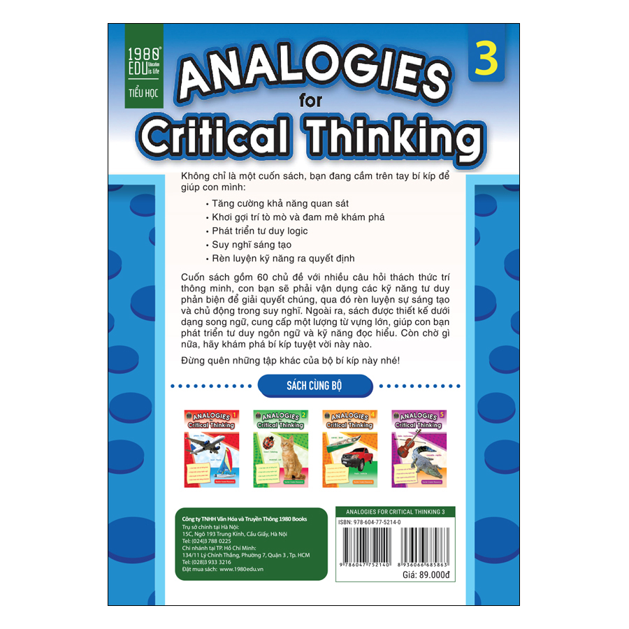 Analogies for Critical Thinking (tập 3)