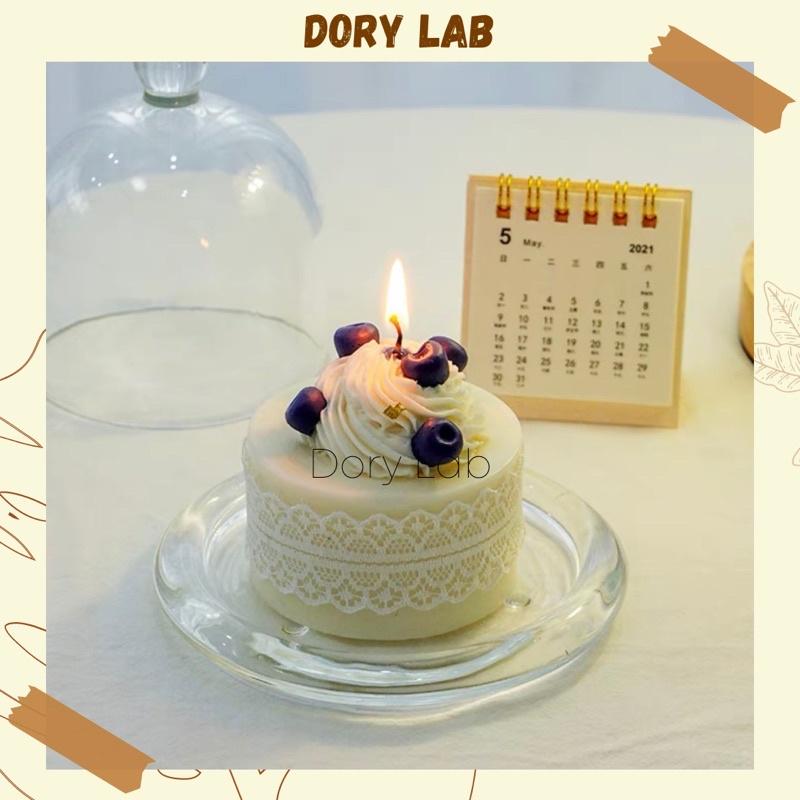 Nến Thơm Tạo Hình Bánh Kem Việt Quất Handmade - Dory Lab