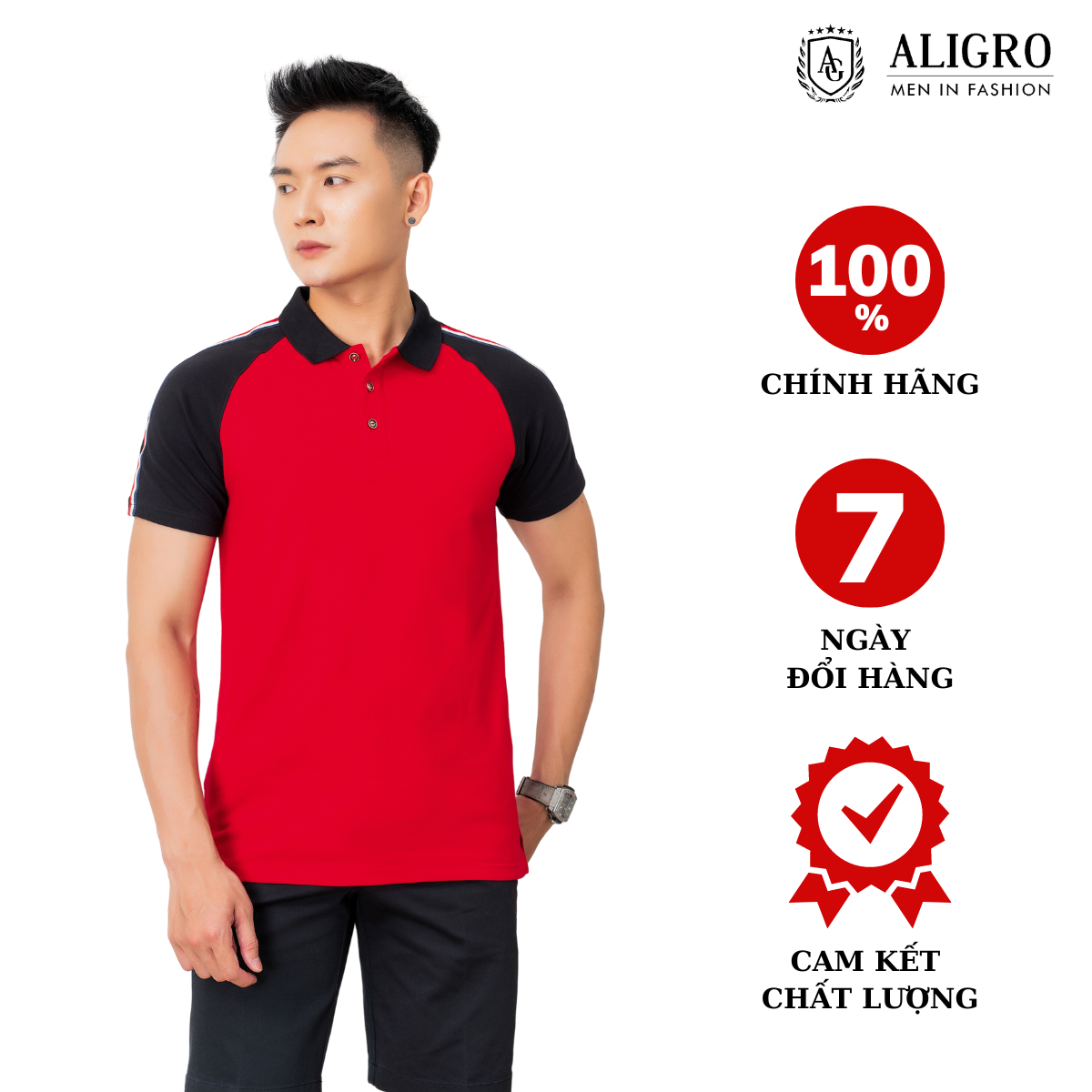 Áo phông polo nam Aligro ALGPLO51