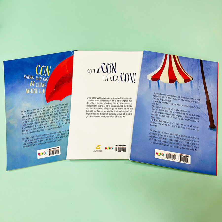 Combo 3 Cuốn Con Có Thể Tự Bảo Vệ Mình:  Cơ Thể Con Là Của Con +  Con Không Bao Giờ Đi Lạc +  Con Không Bao Giờ Đi Cùng Người Lạ