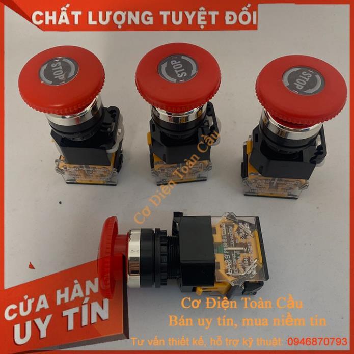 Nút Dừng Khẩn Cấp LA39/STOP phi 22mm