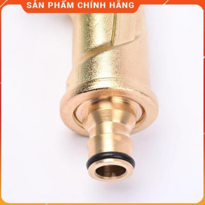 Bộ dây vòi xịt nước rửa xe, tưới cây , tăng áp 3 lần, loại 3m, 5m 206701-3 đầu đồng,cút nối nhựa vàng+ đai