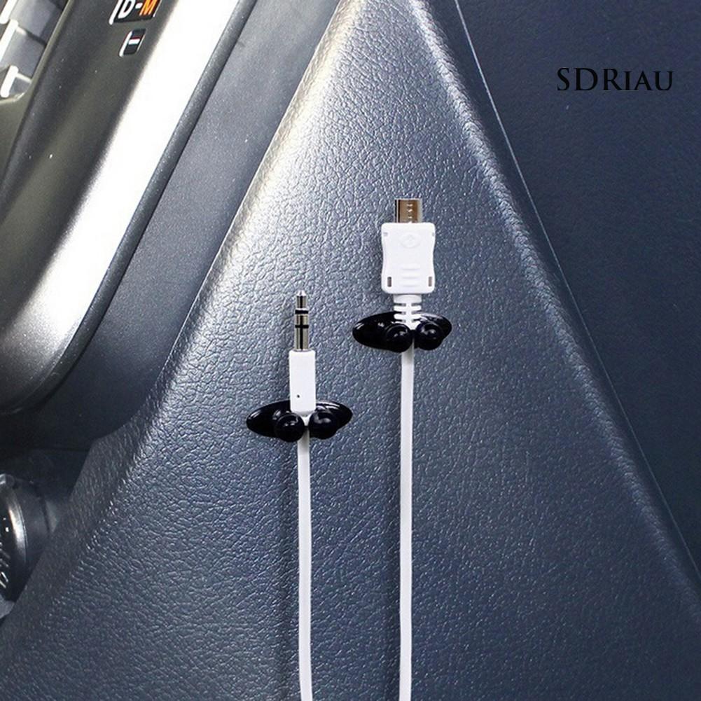 Set 8 Kẹp Cố Định Dây Cáp Tiện Dụng Cho Xe Ô Tô