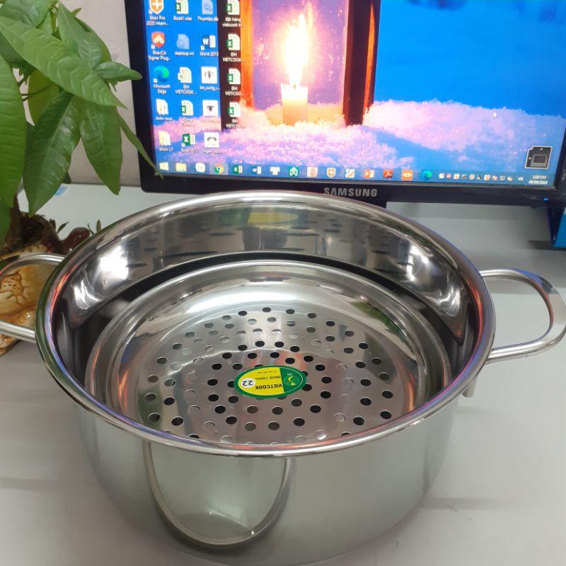 Xửng hấp inox có chân/ Vỉ hấp cách thủy inox