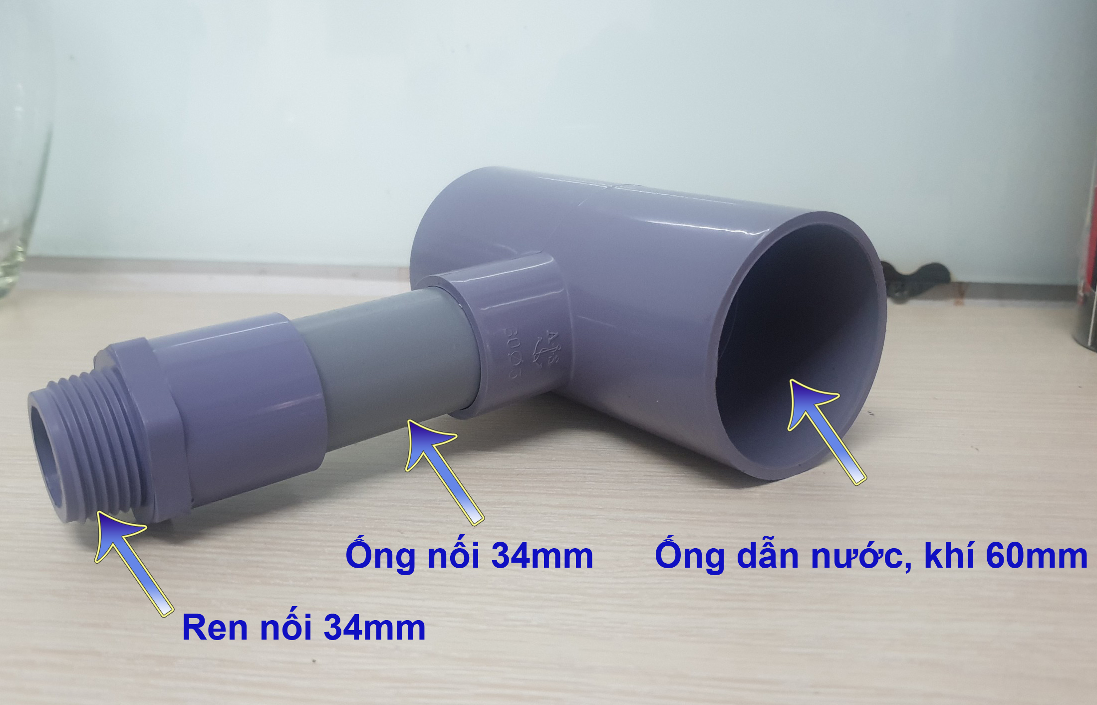 T giảm combo 4 cái ống 60mm + Venturi 21