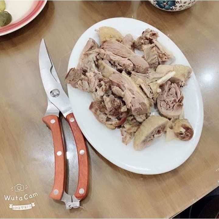 Kéo Cắt Gà Cán Gỗ Sang Chảnh