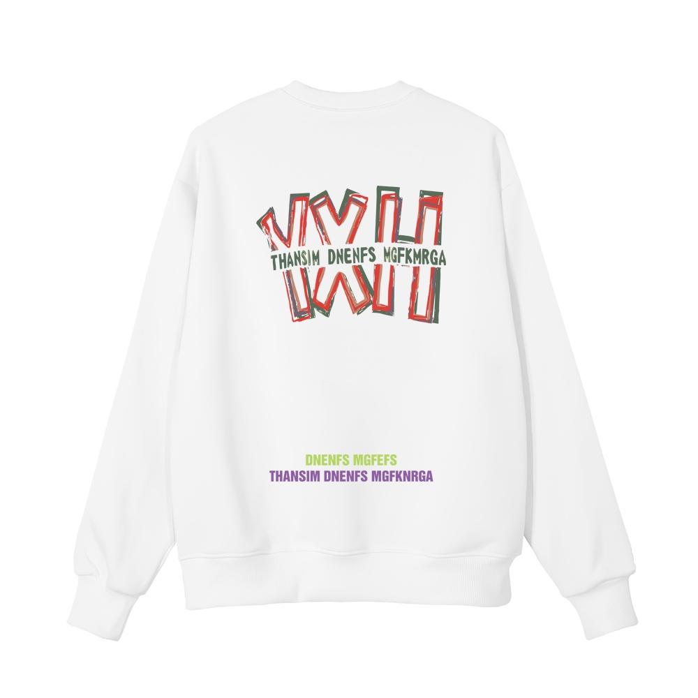 Áo dài tay trơn NỈ BÔNG Unisex MonsterX YHX Sweater Ulzzang cặp đôi nam nữ form rộng oversize Hàn Quốc