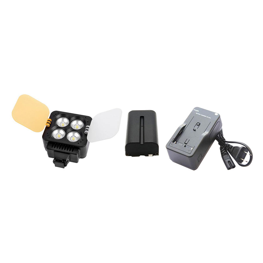 Combo Đèn LED Video Zifon ZF-T4 LED Version II (New) + Bộ 01 Pin Và 01 Sạc F770 - Hàng Nhập Khẩu